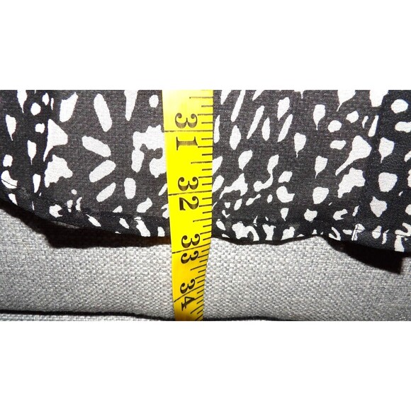 Zashi NWT Blouse Shirt Button Up Sheer Animal Print Ombre New Coverup 3/4 Sleeve - Picture 10 of 15